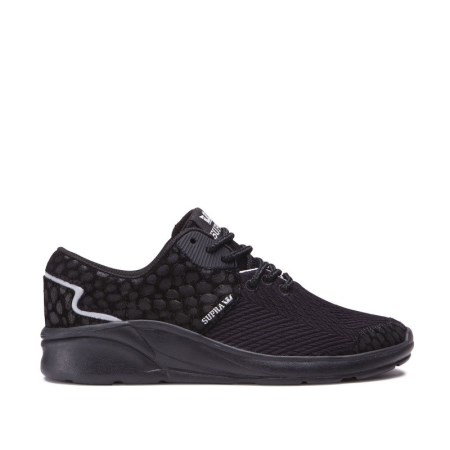 Supra Noiz Womens Low Tops Shoes Black UK 46HBN